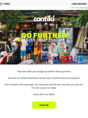 Email Inspiration from Contiki
