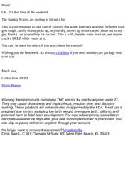 Email Inspiration from Corbin from BRĒZ