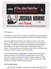 Email Inspiration from CORE (Community Organized Relief Effort)
