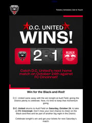 Email Inspiration from D.C. United