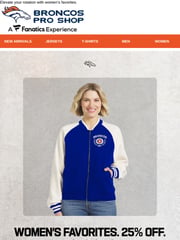Email Inspiration from Denver Broncos Online Store