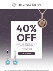Email Inspiration from Diamonds Direct Sale