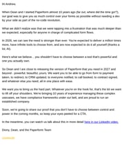 Email Inspiration from Diony from Paperform