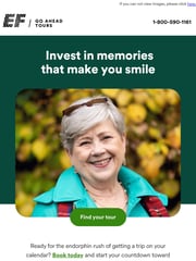 Email Inspiration from EF Go Ahead Tours