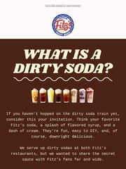 Email Inspiration from Fitz's Root Beer
