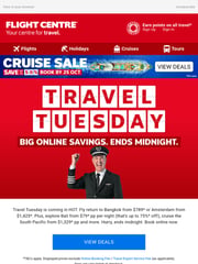 Email Inspiration from Flight Centre