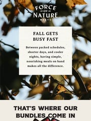 Email Inspiration from Force of Nature