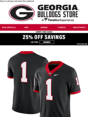 Email Inspiration from GeorgiaDogs.com Online Store