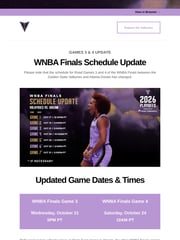 Email Inspiration from Golden State Valkyries