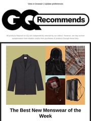 Email Inspiration from GQ Recommends