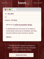 Email Inspiration from hanni