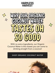 Email Inspiration from Harmless Harvest