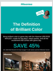 Email Inspiration from Hisense