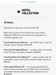 Email Inspiration from Hotel Collection