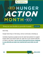 Email Inspiration from Hunger Action Day @ Second Harvest Heartland