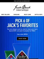 Email Inspiration from Jack Black