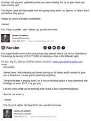 Email Inspiration from James Crawford