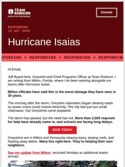 Email Inspiration from Jeff Byard, Team Rubicon