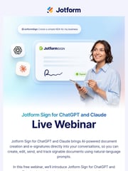 Email Inspiration from Jotform
