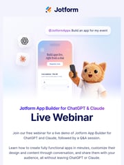 Email Inspiration from Jotform