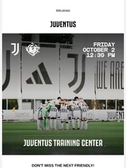 Email Inspiration from JUVENTUS