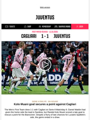 Email Inspiration from JUVENTUS