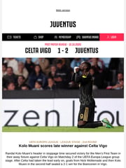 Email Inspiration from JUVENTUS
