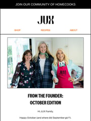 Email Inspiration from JUX Food