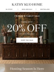 Email Inspiration from Kathy Kuo Home Sale