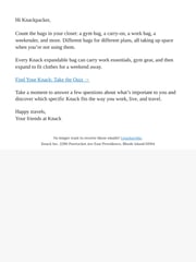 Email Inspiration from Knack
