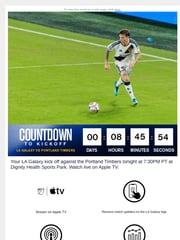 Email Inspiration from LA Galaxy