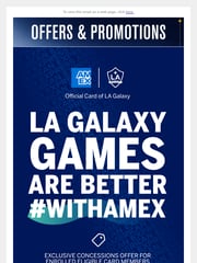Email Inspiration from LA Galaxy