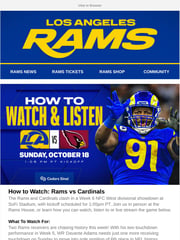 Email Inspiration from Los Angeles Rams