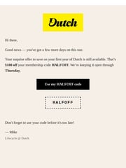 Email Inspiration from Mike at Dutch Vet