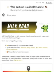 Email Inspiration from Milk Road