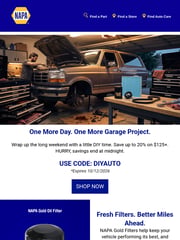 Email Inspiration from NAPA Auto Parts