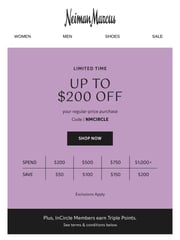 Email Inspiration from Neiman Marcus