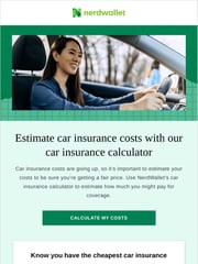 Email Inspiration from NerdWallet
