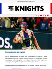 Email Inspiration from Newcastle Knights
