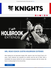 Email Inspiration from Newcastle Knights