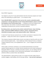 Email Inspiration from NRDC - Garett Rose