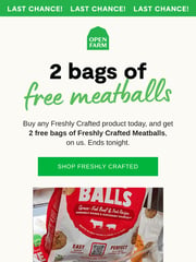 Email Inspiration from Open Farm