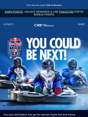 Email Inspiration from Oracle Red Bull Racing
