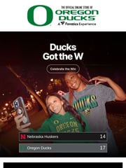 Email Inspiration from Oregon Ducks Online Store