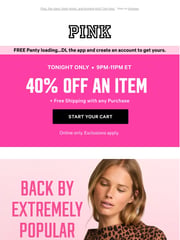 Email Inspiration from PINK