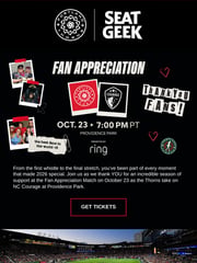 Email Inspiration from Portland Thorns