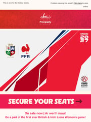 Email Inspiration from Principality Stadium