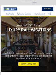 Email Inspiration from Railbookers
