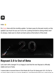 Email Inspiration from Raycast Team