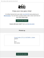 Email Inspiration from REI Co-op